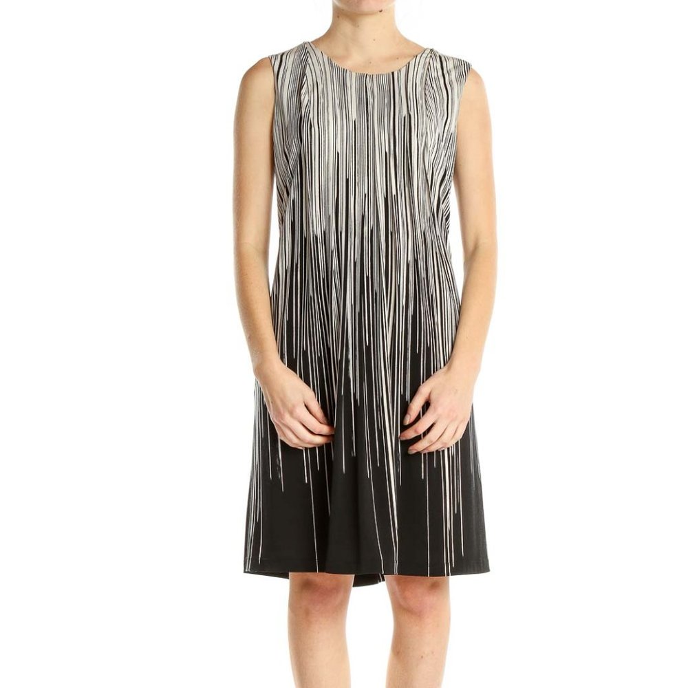 Calvin Klein Black and White Shift Dress